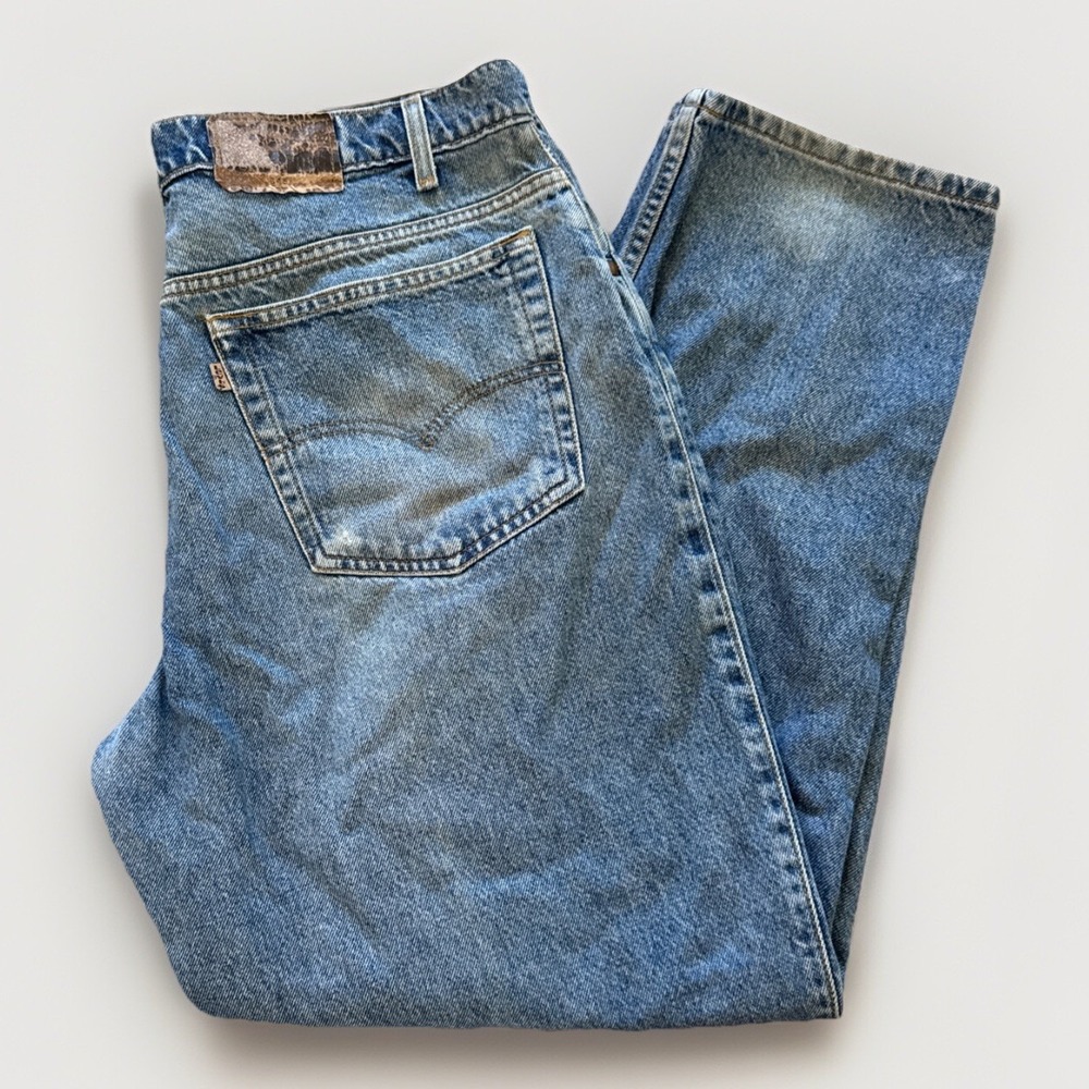 Vintage Levis 545 Jeans Mens 36 x 30 Denim Brown Tag Loose Fit Grunge 90s Skater